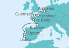 Itinerario del Crucero Francia, Guernsey, Portugal - Hapag-Lloyd Cruises