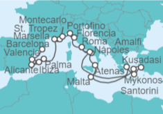 Itinerario del Crucero Desde Barcelona a Venecia - Oceania Cruises