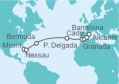 Itinerario del Crucero Bahamas, Portugal, España - Oceania Cruises
