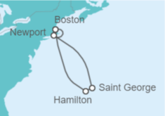 Itinerario del Crucero Paleta de Bermudas - Oceania Cruises