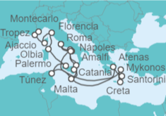 Itinerario del Crucero Italia, Malta, Grecia, Túnez - Oceania Cruises