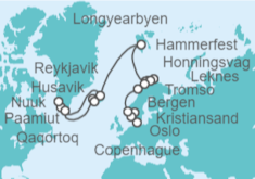 Itinerario del Crucero Desde Copenhague a Reykjavik (Islandia) - Oceania Cruises