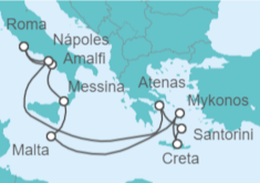 Itinerario del Crucero Italia, Malta, Grecia - Oceania Cruises