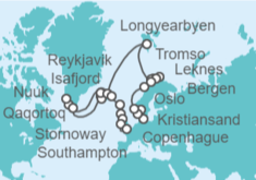 Itinerario del Crucero Desde Copenhague a Southampton (Londres) - Oceania Cruises