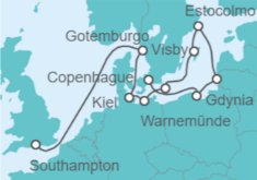 Itinerario del Crucero Suecia, Alemania, Lituania, Polonia - Oceania Cruises