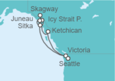 Itinerario del Crucero Alaska - Oceania Cruises