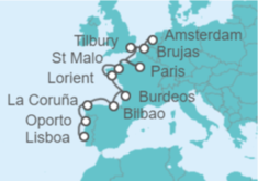 Itinerario del Crucero Desde Lisboa a Amsterdam - Oceania Cruises