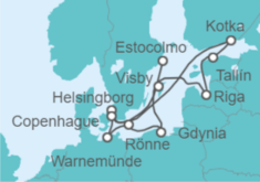 Itinerario del Crucero Desde Estocolmo (Suecia) a Copenhague - Oceania Cruises