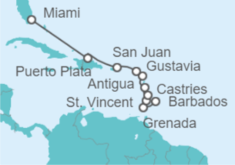 Itinerario del Crucero Santa Lucía, Antigua Y Barbuda, Guadalupe, Puerto Rico - Oceania Cruises