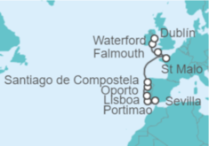 Itinerario del Crucero España, Portugal, Rusia, Francia - Oceania Cruises