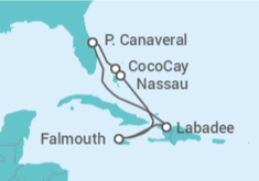 Itinerario del Crucero Bahamas, Jamaica - Royal Caribbean