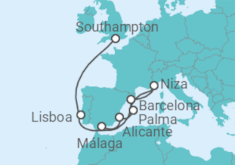 Itinerario del Crucero España, Francia, Portugal TI - MSC Cruceros