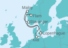 Itinerario del Crucero Tierra de los Vikingos  - Costa Cruceros