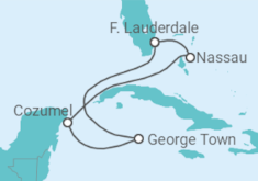 Itinerario del Crucero Bahamas, México, Islas Caimán - Celebrity Cruises