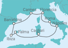 Itinerario del Crucero Mediterráneo Occidental - NCL Norwegian Cruise Line