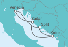 Itinerario del Crucero Croacia, Montenegro TI - MSC Cruceros