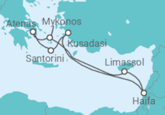 Itinerario del Crucero Grecia, Turquía,  Chipre  - MSC Cruceros