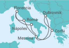 Itinerario del Crucero Croacia, Grecia, Italia - NCL Norwegian Cruise Line