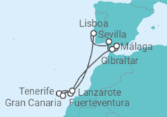 Itinerario del Crucero Islas Canarias - NCL Norwegian Cruise Line