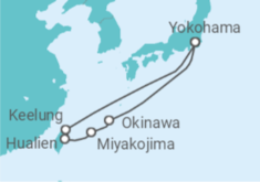Itinerario del Crucero Taiwán y Japón - Cunard