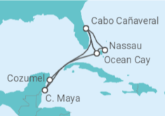 Itinerario del Crucero México, Estados Unidos (EE.UU.), Bahamas - MSC Cruceros