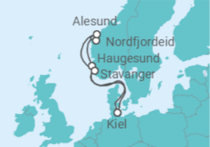 Itinerario del Crucero Noruega - AIDA