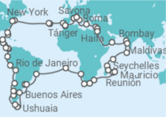 Itinerario del Crucero Vuelta al mundo 2023- Costa Cruceros - Costa Cruceros