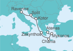 Itinerario del Crucero Grecia, Montenegro, Croacia - Royal Caribbean