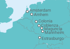 Itinerario del Crucero Rin Clásico I - Crucemundo
