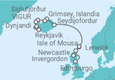 Itinerario del Crucero Desde Edimburgo, Escocia a Reykjavik (Islandia) - Seabourn