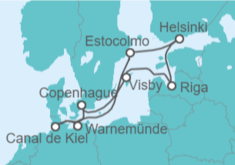Itinerario del Crucero Suecia, Letonia, Finlandia, Alemania - Holland America Line