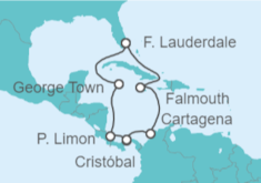 Itinerario del Crucero Caribe Sur - Princess Cruises