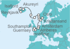 Itinerario del Crucero Norte de Europa e Islandia  - Regent Seven Seas