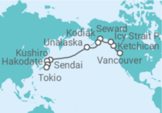 Itinerario del Crucero De Vancouver a Tokio - Regent Seven Seas
