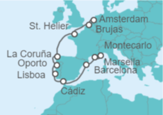 Itinerario del Crucero De Mónaco a Ámsterdam - Regent Seven Seas