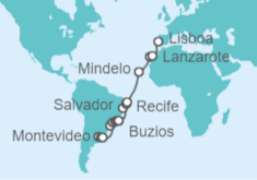 Itinerario del Crucero Ritmo, cultura e islas canarias - Regent Seven Seas