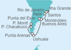 Itinerario del Crucero Exploración de la Antártida - Regent Seven Seas