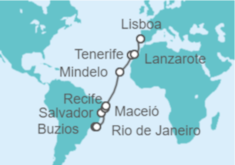 Itinerario del Crucero Travesía por las Islas Canarias - Regent Seven Seas