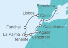 Itinerario del Crucero Islas Canarias - Regent Seven Seas