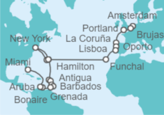 Itinerario del Crucero Desde Amsterdam a Miami (EEUU) - Oceania Cruises
