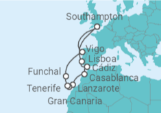 Itinerario del Crucero Islas Canarias - MSC Cruceros