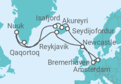 Itinerario del Crucero Islandia y Groenlandia - Costa Cruceros