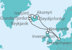 Itinerario del Crucero Islandia - Costa Cruceros