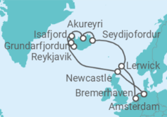 Itinerario del Crucero Holanda, Reino Unido, Islandia - Costa Cruceros