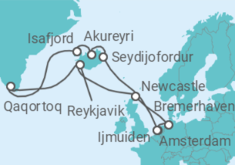 Itinerario del Crucero Islandia y Groenlandia - Costa Cruceros