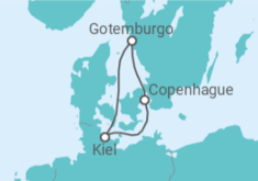 Itinerario del Crucero Suecia y Dinamarca - AIDA