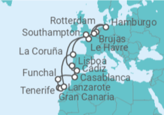 Itinerario del Crucero Islas Canarias - MSC Cruceros