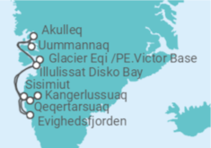 Itinerario del Crucero LE BOREAL desde Kangerlussuaq - Ponant