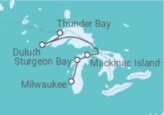 Itinerario del Crucero LE CHAMPLAIN desde Thunder Bay - Ponant