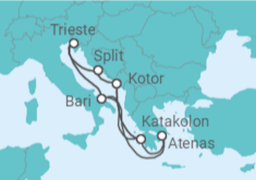 Itinerario del Crucero Italia, Croacia, Montenegro - Costa Cruceros